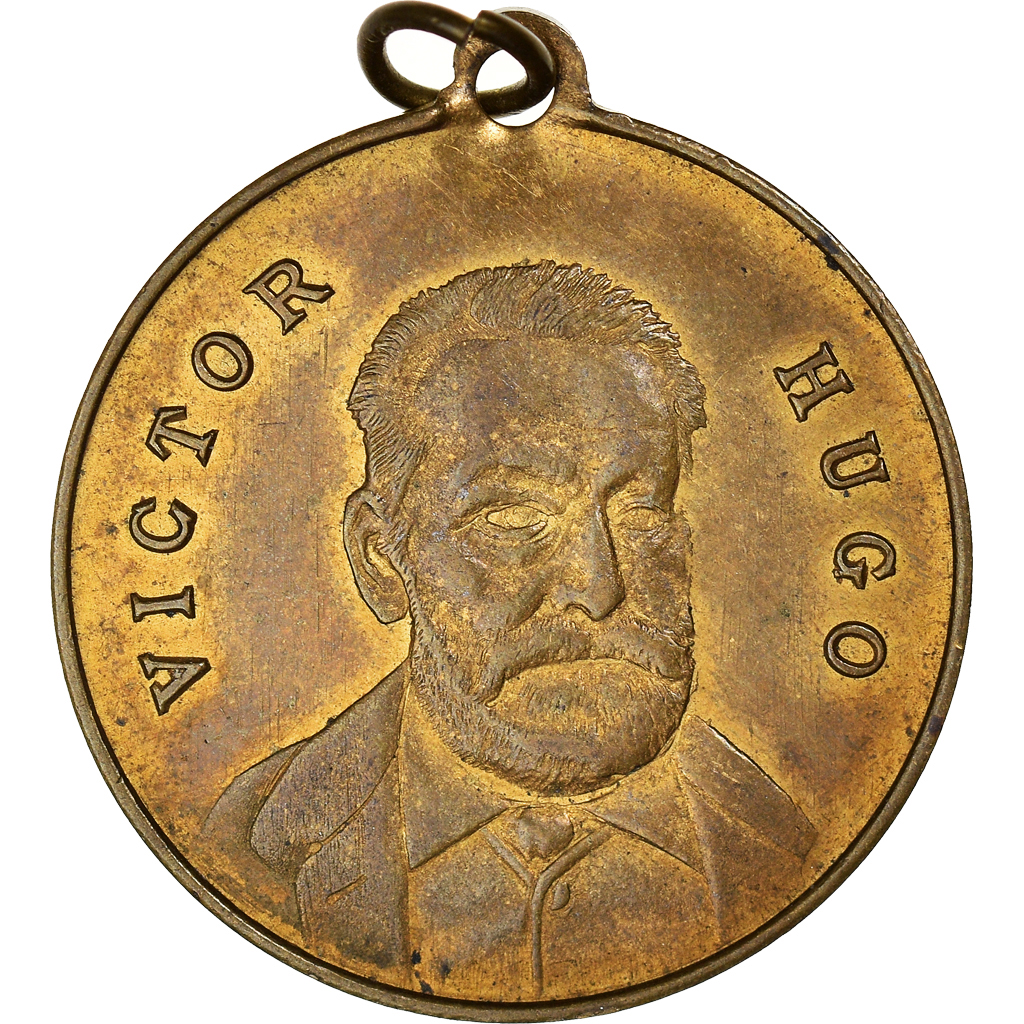 France, Medal, Souvenir de Victor Hugo, Arts & Culture, 1885, , Brass