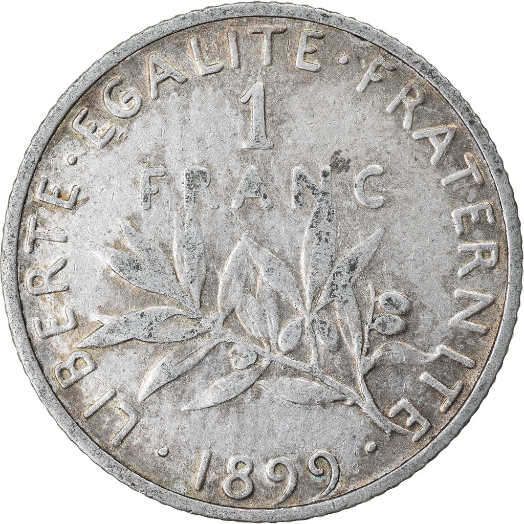 Coin, France, Semeuse, Franc, 1899, Paris, , Silver, KM:844.1