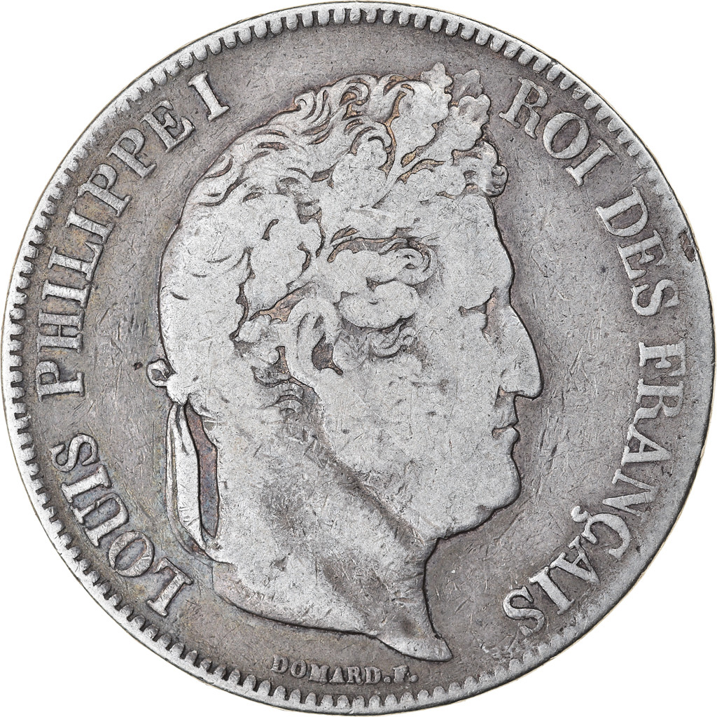 Coin, France, Louis-Philippe, 5 Francs, 1834, La Rochelle, , Silver