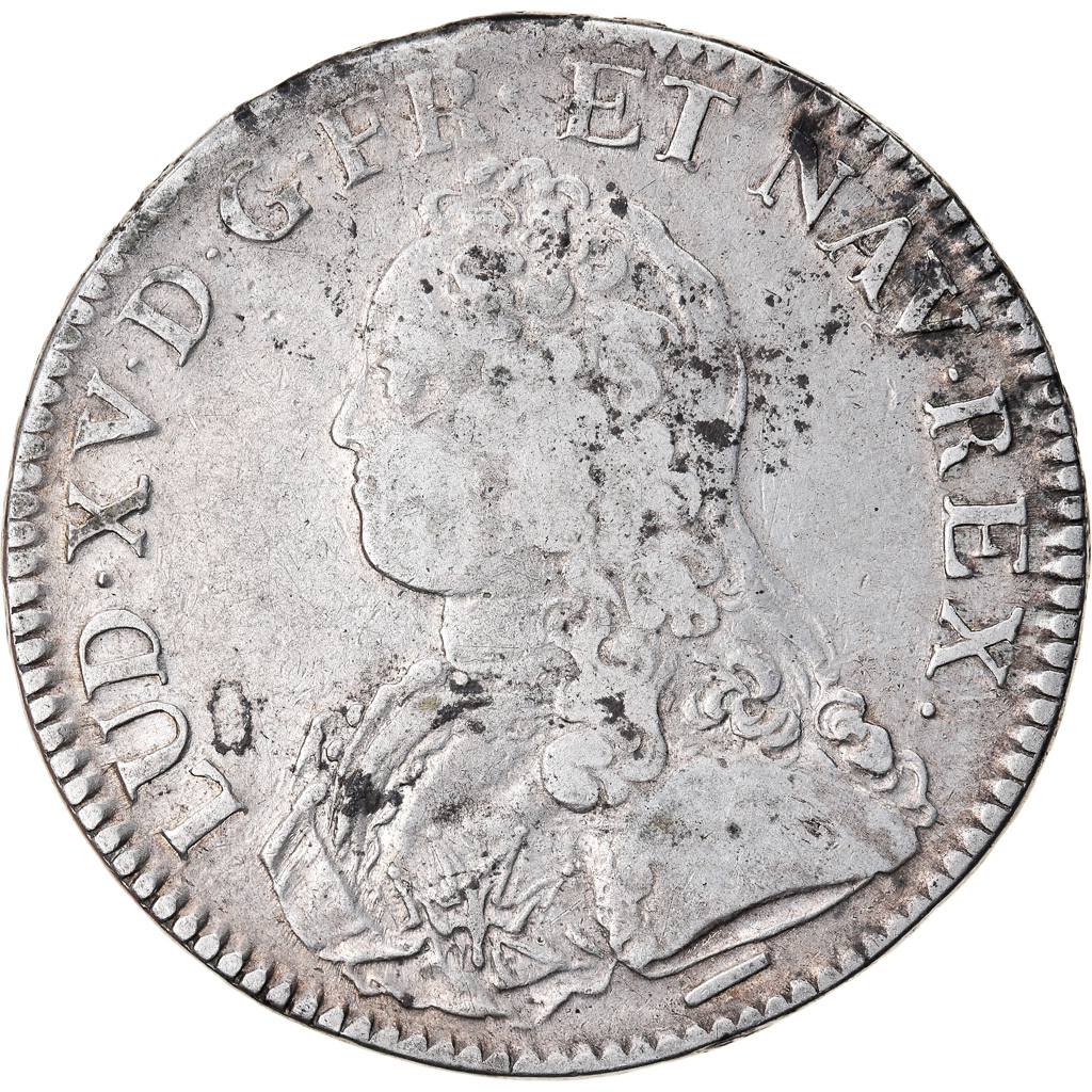Coin, France, Louis XV, Ecu aux branches d'olivier, 1726, Lille, 