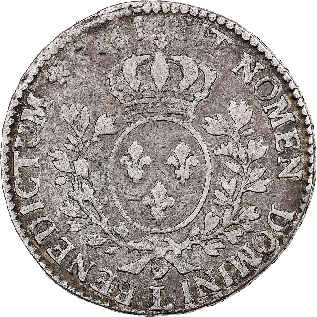 France, Louis XV, 1/2 Écu au bandeau, 1761, Bayonne, Silver, VF(30-35)