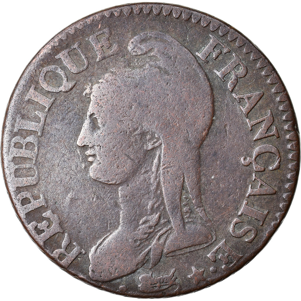 Coin, France, Dupré, 5 Centimes, An 6/5, Strasbourg, , Bronze