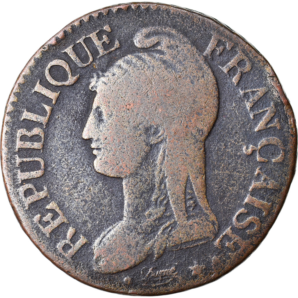 Coin, France, Dupré, 5 Centimes, AN 5, Lille, , Bronze, KM:640.11