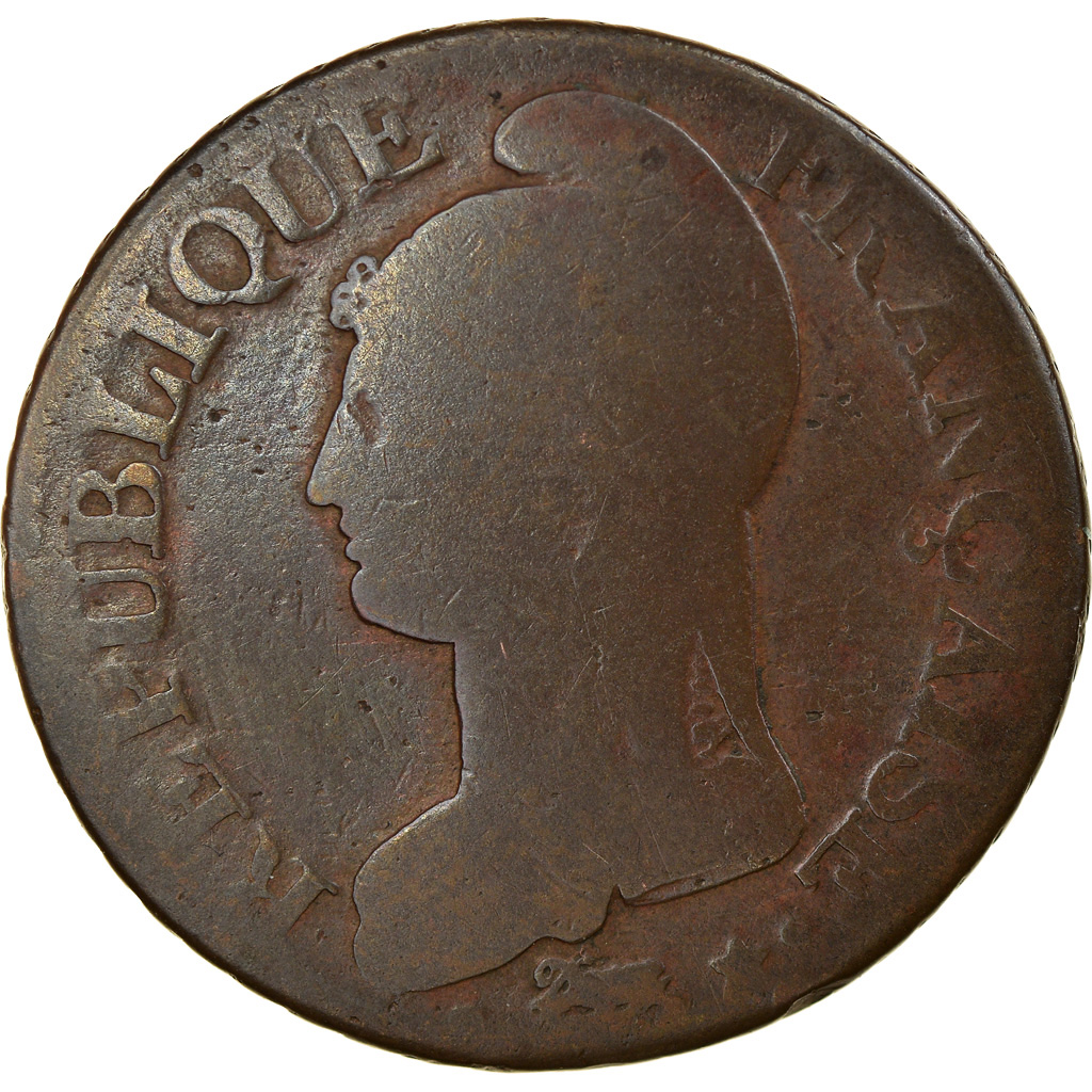 Coin, France, Dupré, 5 Centimes, AN 8/5, Strasbourg, , Bronze