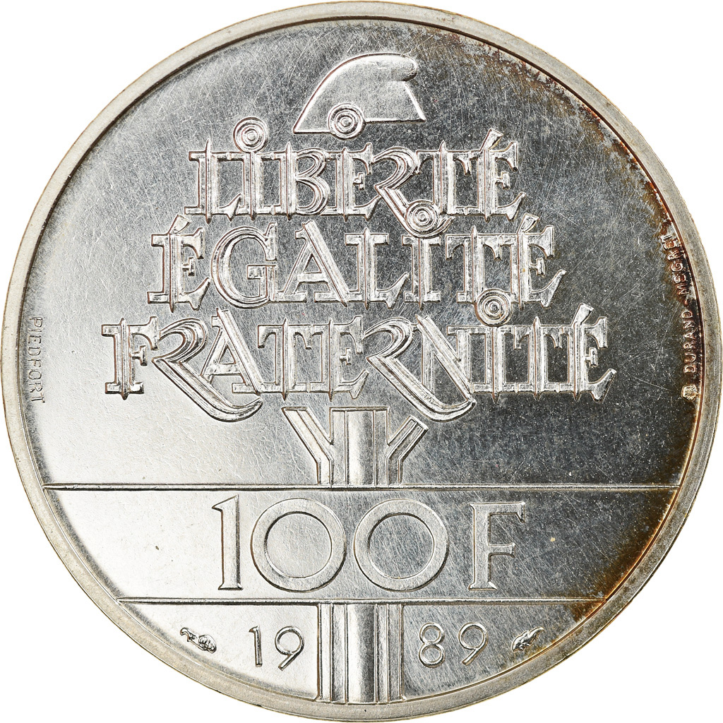 Coin, France, 100 Francs, 1989, Piéfort, , Silver, KM:P1008