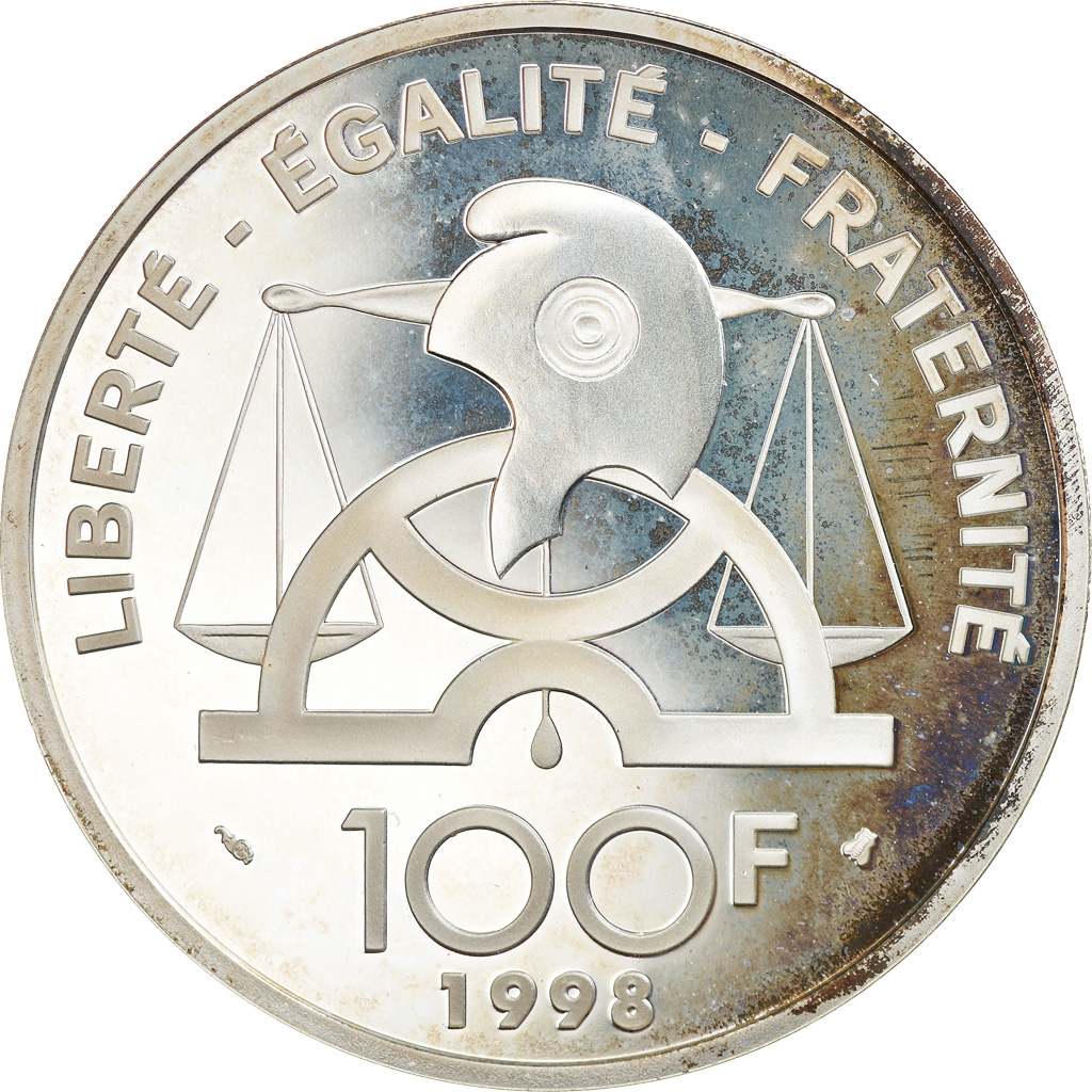 Coin, France, Condorcet, 100 Francs, 1998, Paris, Proof, , Silver
