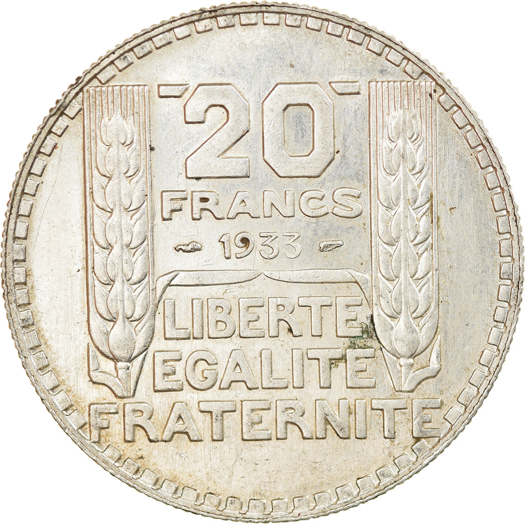 Coin, France, Turin, 20 Francs, 1933, Paris, , Silver, KM:879