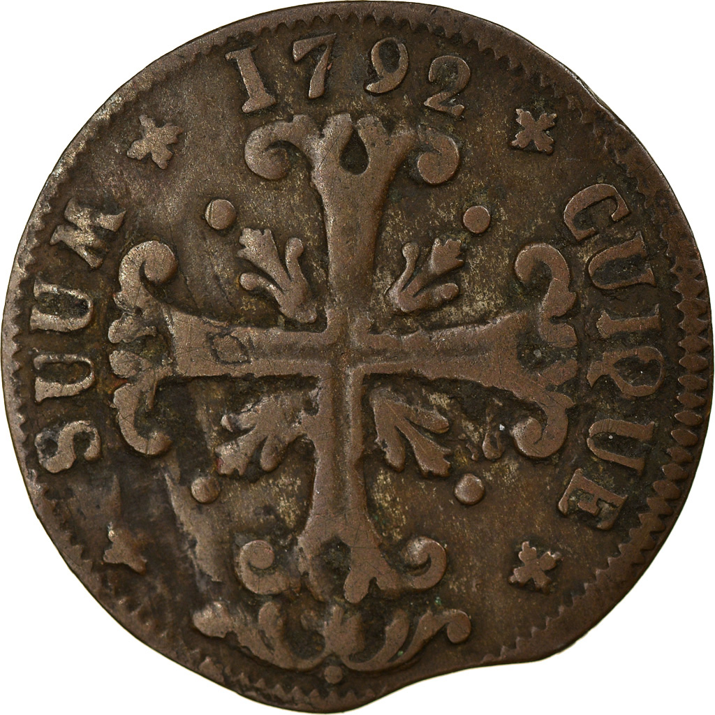 Coin, SWISS CANTONS, NEUCHATEL, 1/2 Batzen, 1792, Neuenburg, , Billon