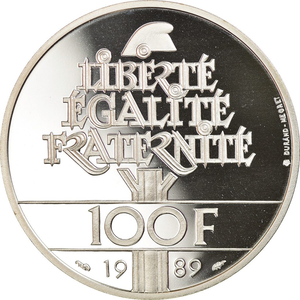 Coin, France, Droits de l'Homme, 100 Francs, 1989, Proof, , Silver