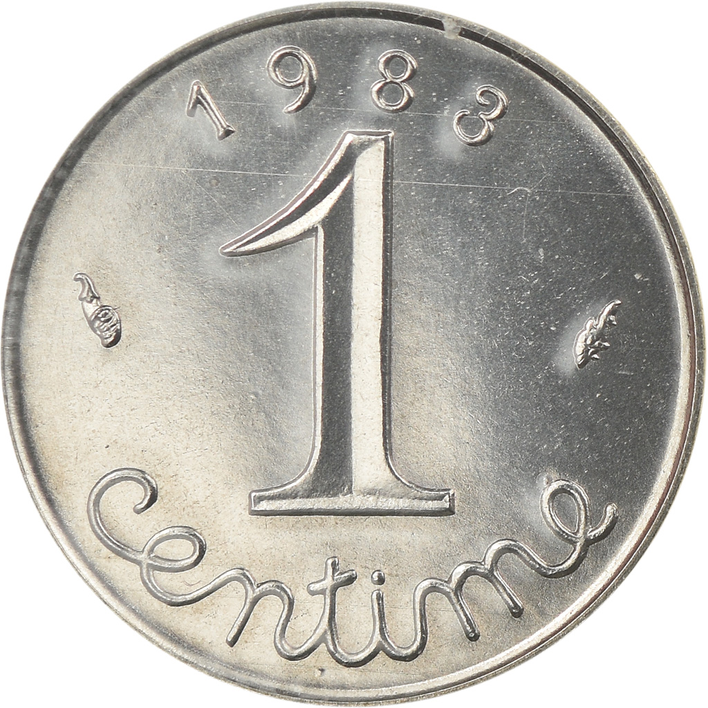 Coin, France, Épi, Centime, 1983, Paris, , Stainless Steel, KM:928