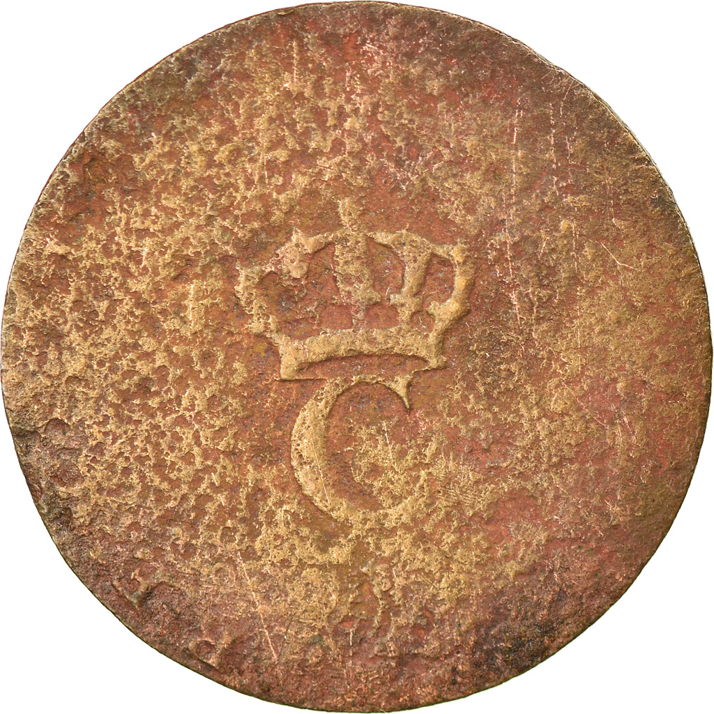 Coin, General Colony, Sol, Sol Estampé, , Billon, Lecompte:278a