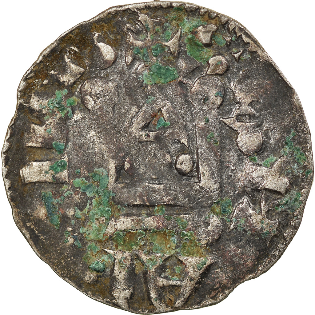 Coin, France, Touraine, Denarius, Saint-Martin de Tours, , Silver