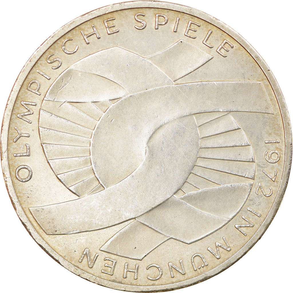 Coin, GERMANY - FEDERAL REPUBLIC, 10 Mark, 1972, Hambourg, , Silver