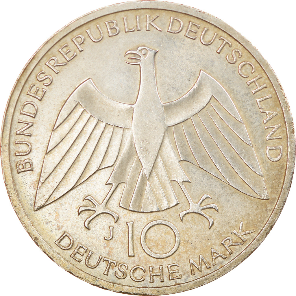 Coin, GERMANY - FEDERAL REPUBLIC, 10 Mark, 1972, Hambourg, , Silver