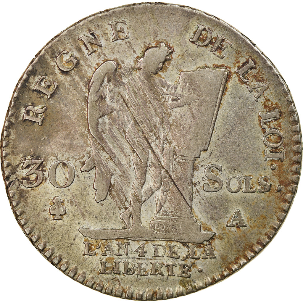 Coin, France, 30 sols françois, 30 Sols, 1792, Paris, , Silver