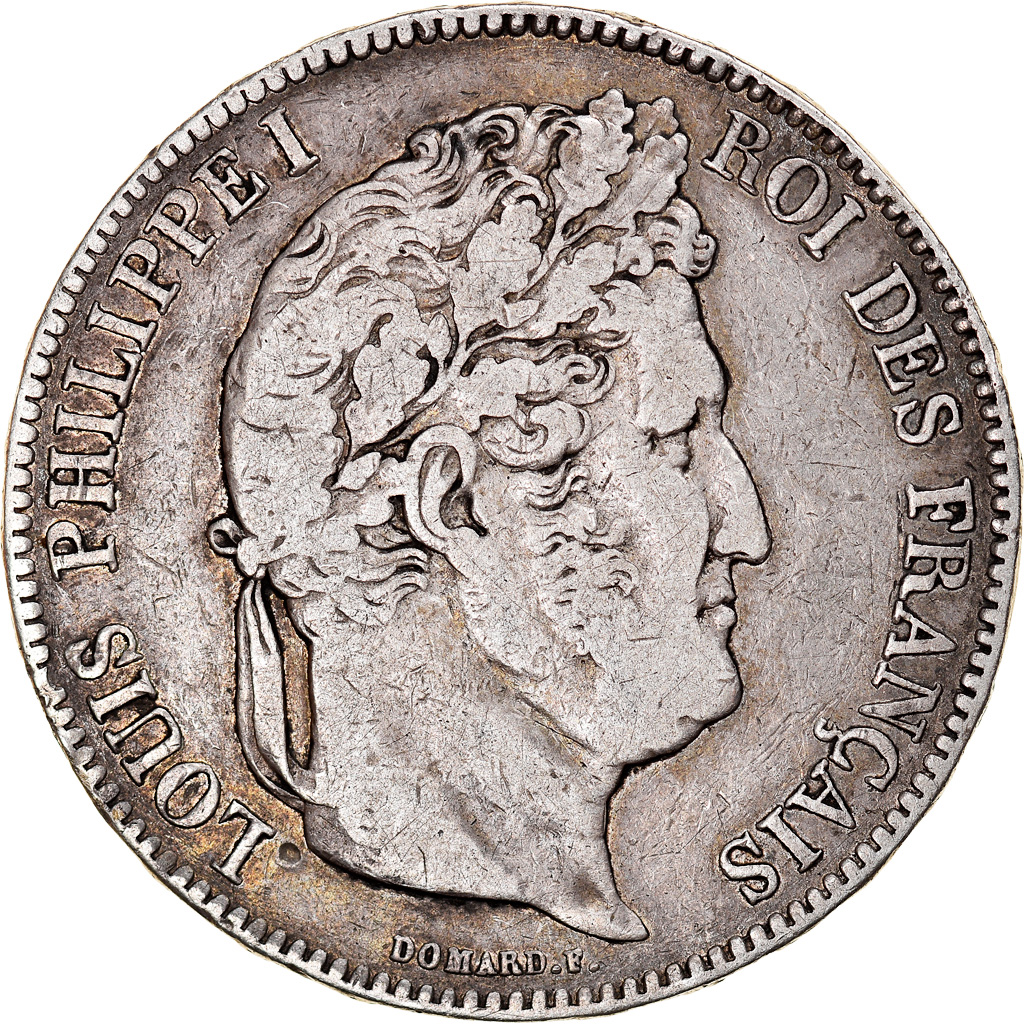 Coin, France, Louis-Philippe, 5 Francs, 1834, Nantes, , Silver