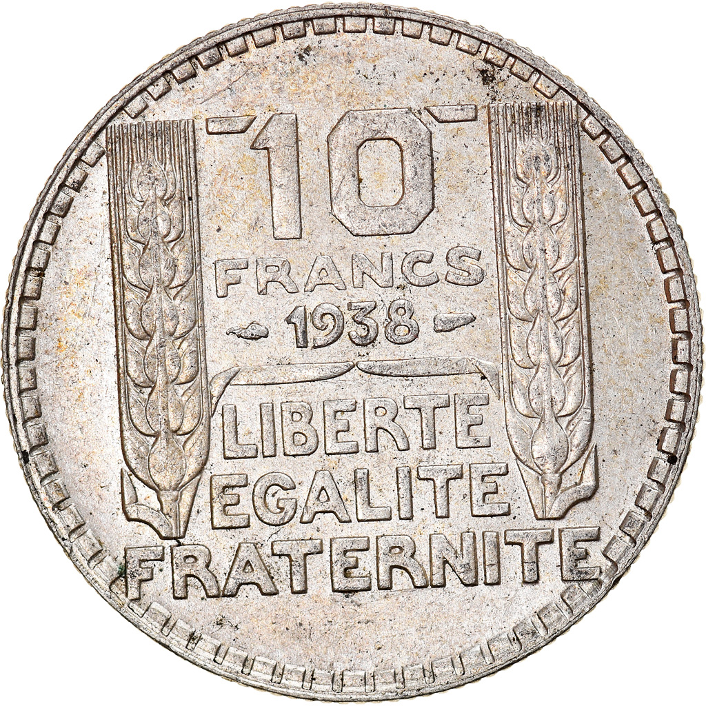 Coin, France, Turin, 10 Francs, 1938, Paris, , Silver, KM:878
