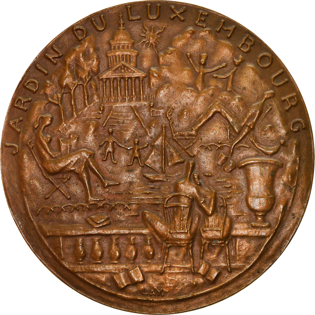 France, Medal, Jardin du Luxembourg, Paris, Arts & Culture, Lay, 