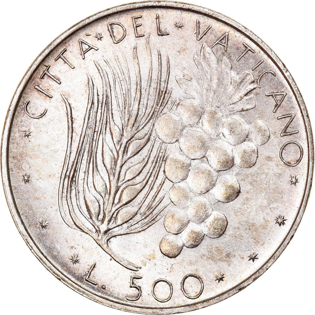 Coin, VATICAN CITY, Paul VI, 500 Lire, 1976, Roma, , Silver, KM:123