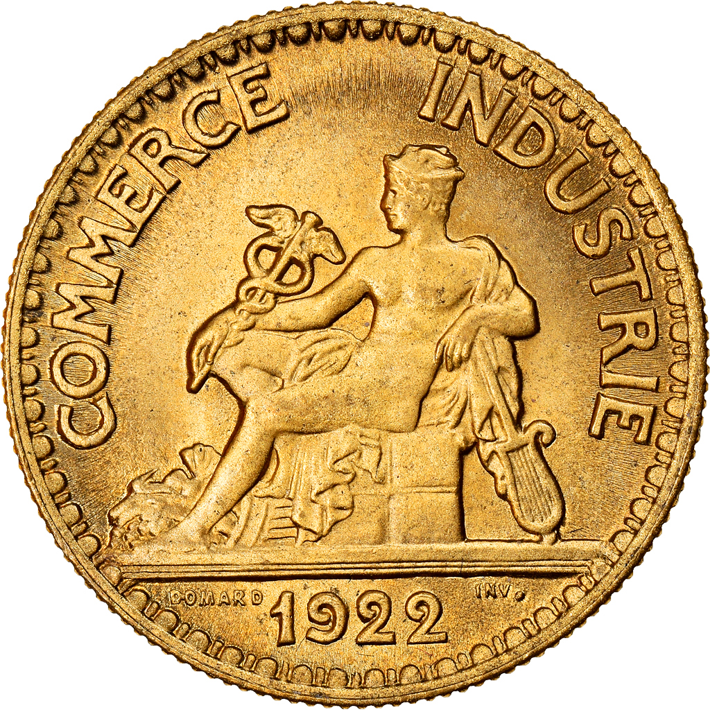 Coin, France, Chambre de commerce, 50 Centimes, 1922, Paris, 