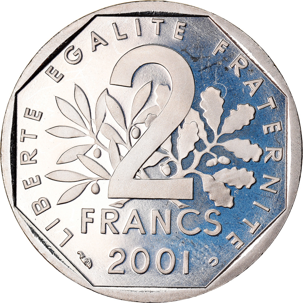 Coin, France, Semeuse, 2 Francs, 2001, Paris, Proof, , Nickel, KM:942.2