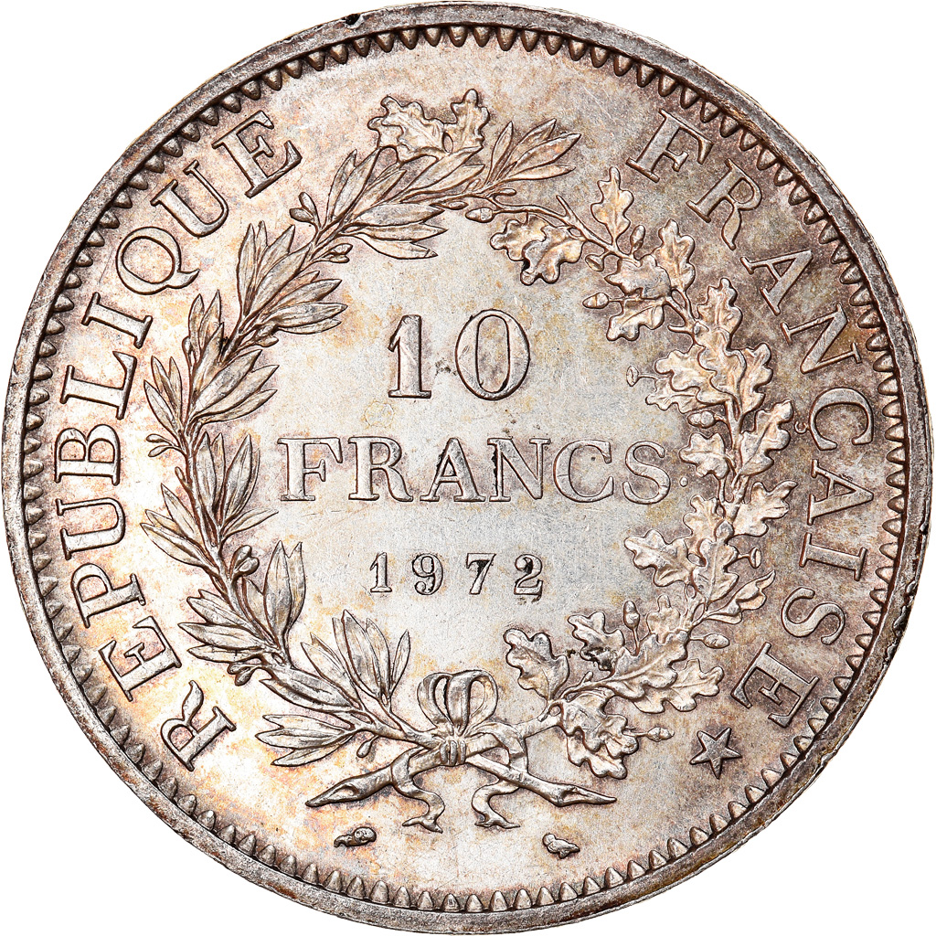 Coin, France, Hercule, 10 Francs, 1972, Paris, , Silver, KM:932