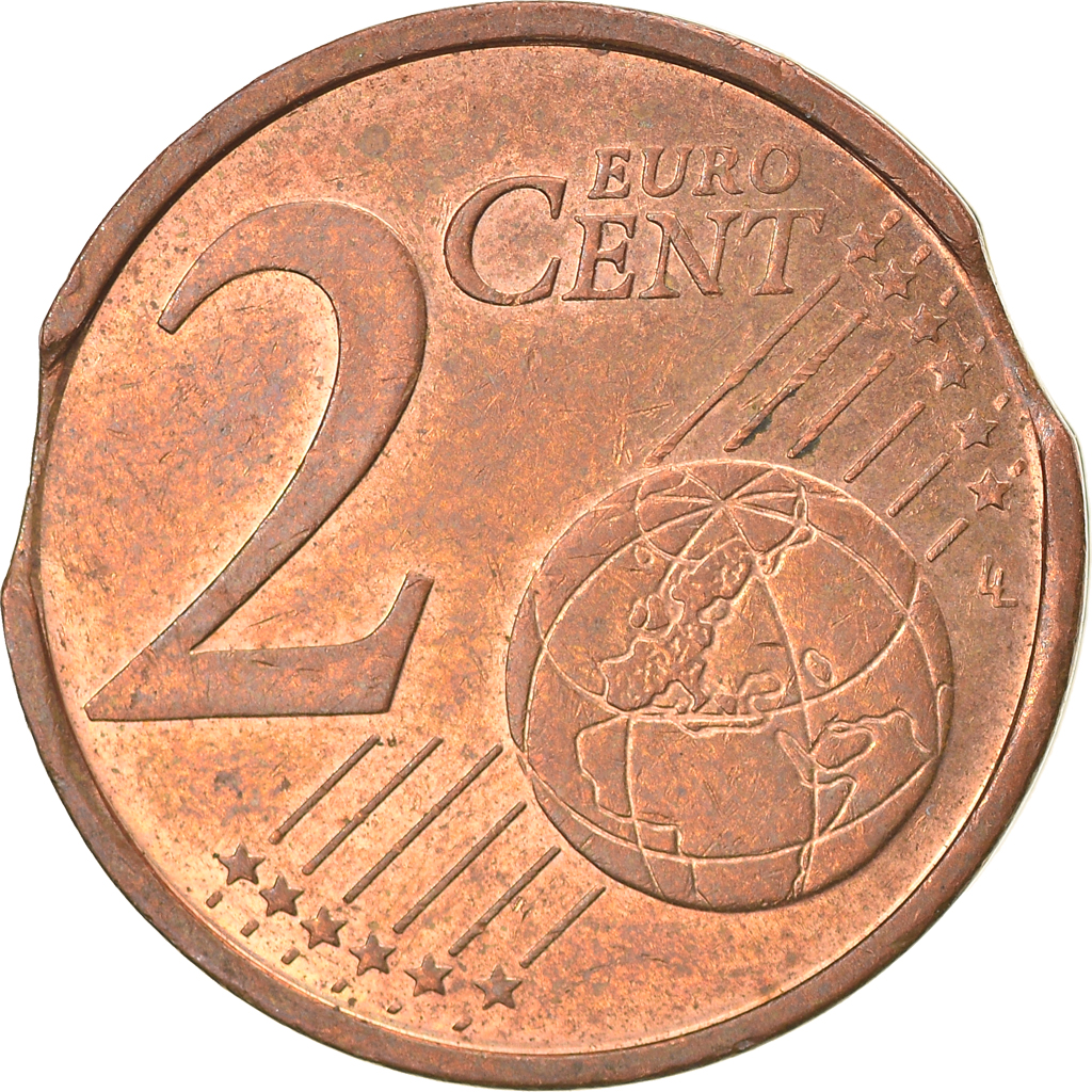 GERMANY - FEDERAL REPUBLIC, 2 Euro Cent, 2004, Karlsruhe, error