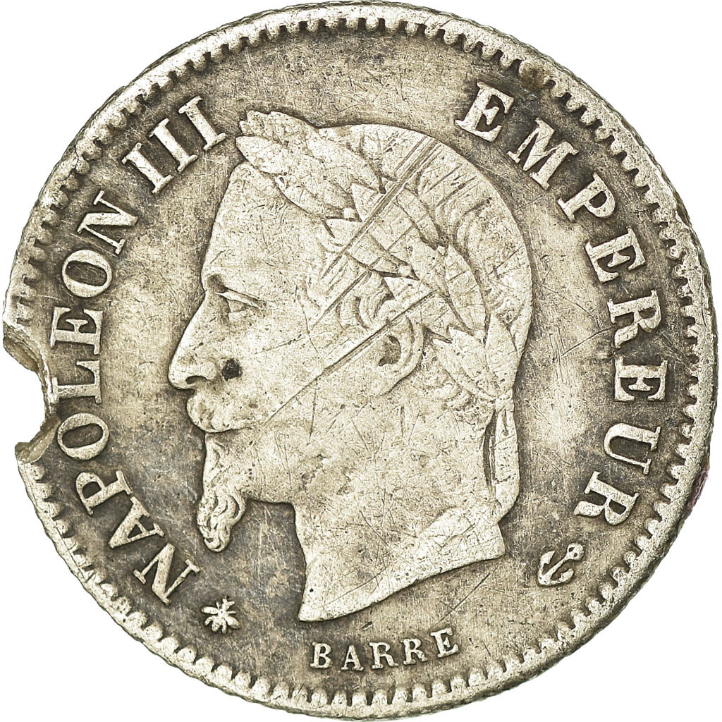 Coin, France, Napoleon III, Napoléon III, 20 Centimes, 1868, Paris, 