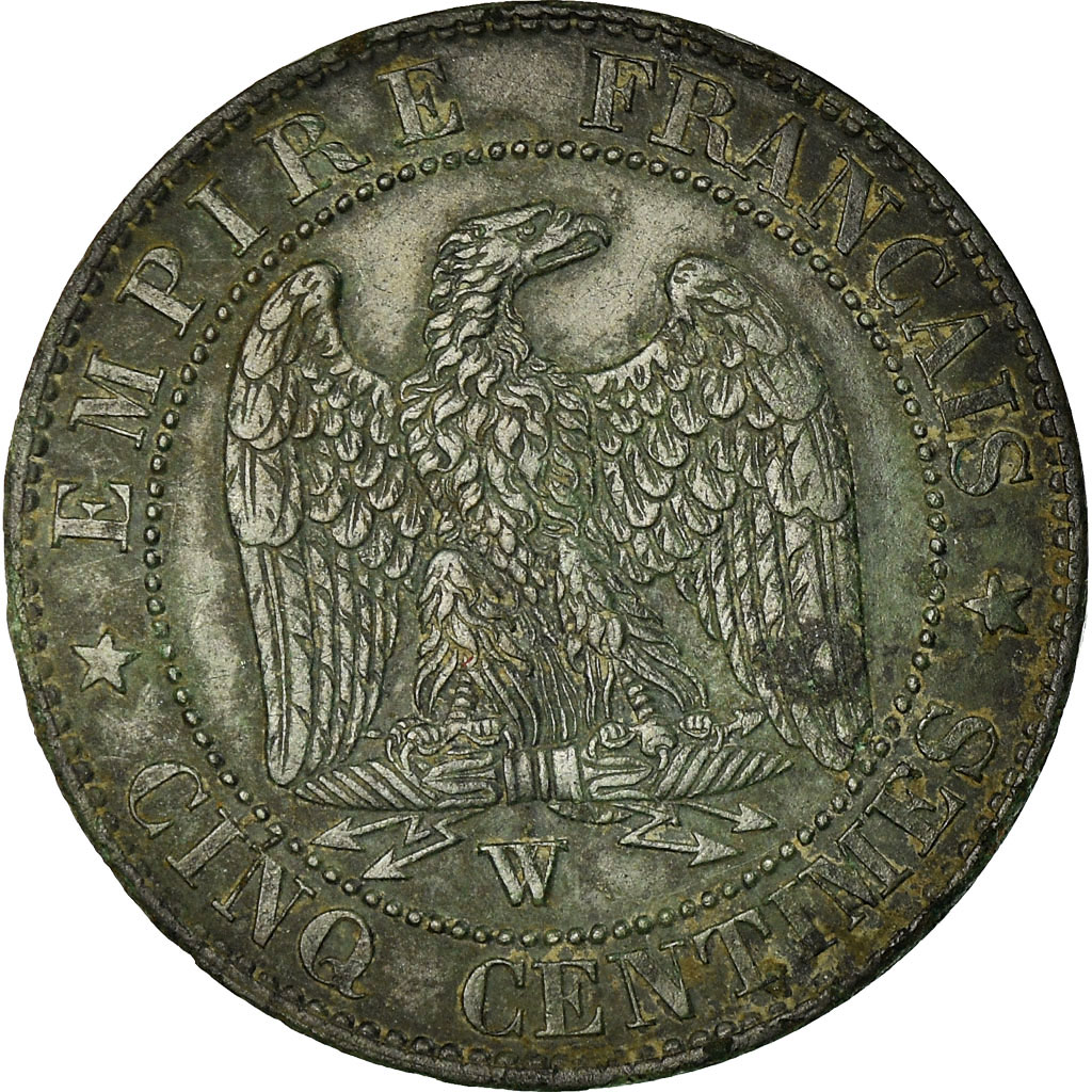 Coin, France, Napoleon III, Napoléon III, 5 Centimes, 1855, Lille, 