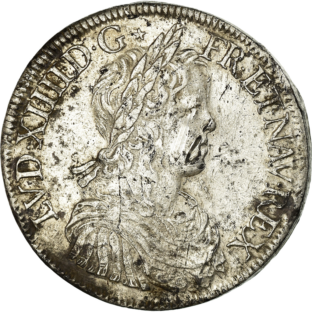 Coin, France, Louis XIV, Écu à la mèche longue, Ecu, 1651, Paris, 