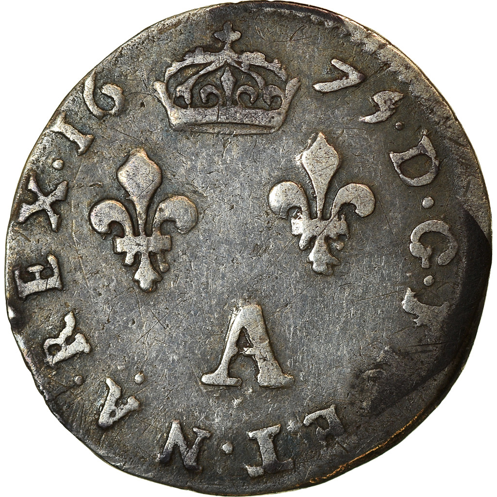France, Louis XIV, 2 Sols, 2 Sols dits « des Traitants », 1675, Paris