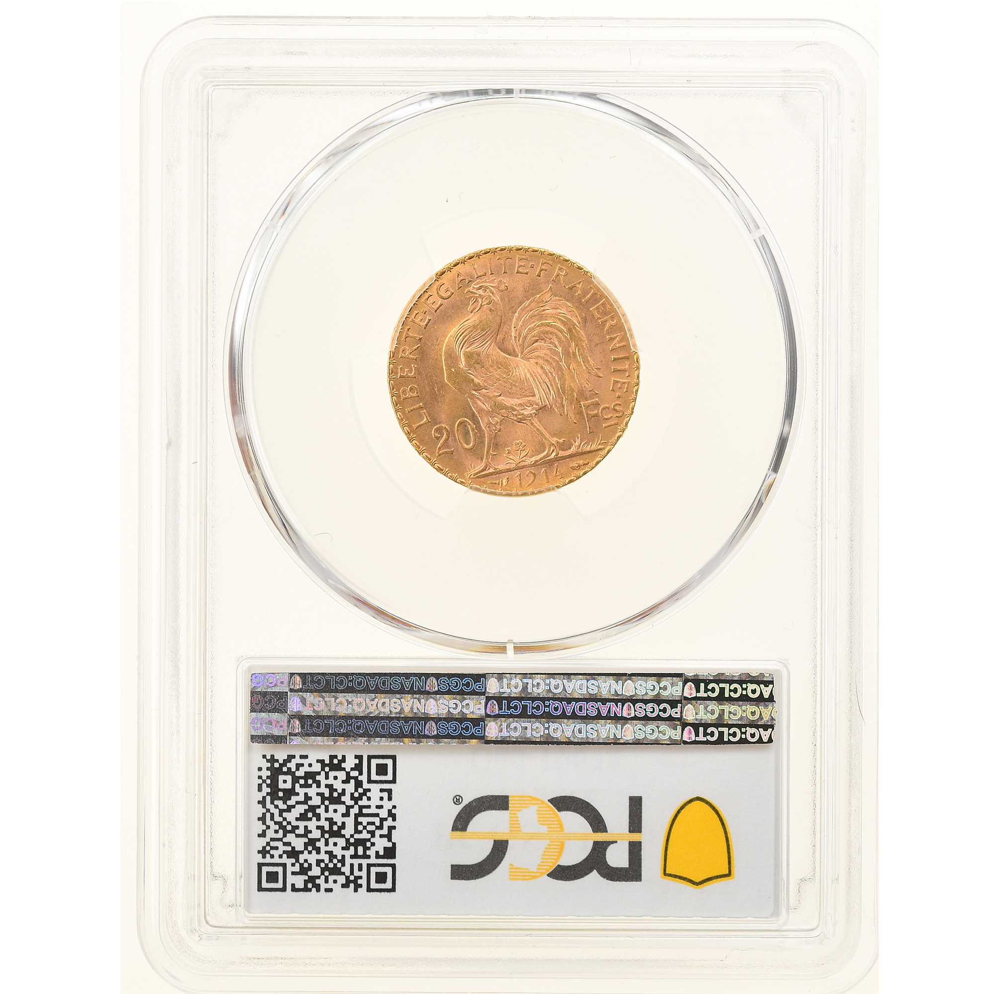 Coin, France, Marianne, 20 Francs, 1914, PCGS, MS66, , Gold, KM:857