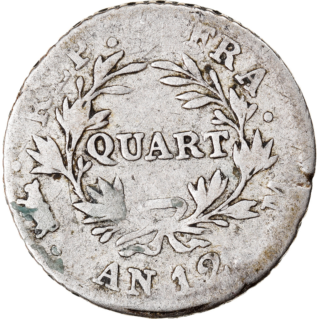 Coin, France, Napoléon I, 1/4 Franc, An 12 (1804), Toulouse, , Silver