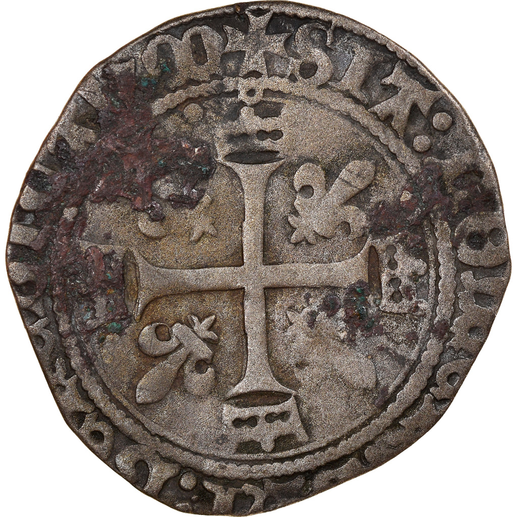 Coin, France, Charles VIII, Dizain Karolus, Châlons-en-Champagne, 