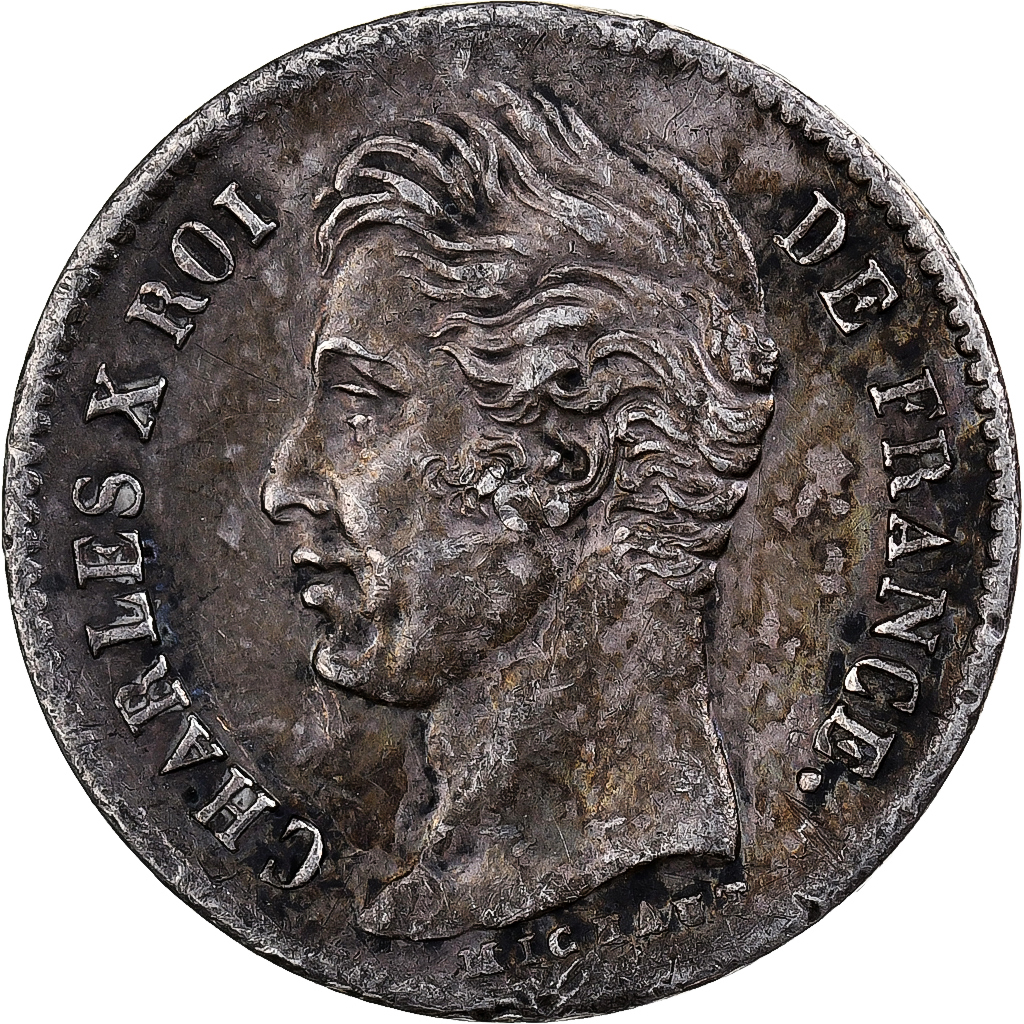 France, Charles X, 1/4 Franc, 1829, Lyon, Silver, , Gadoury:353