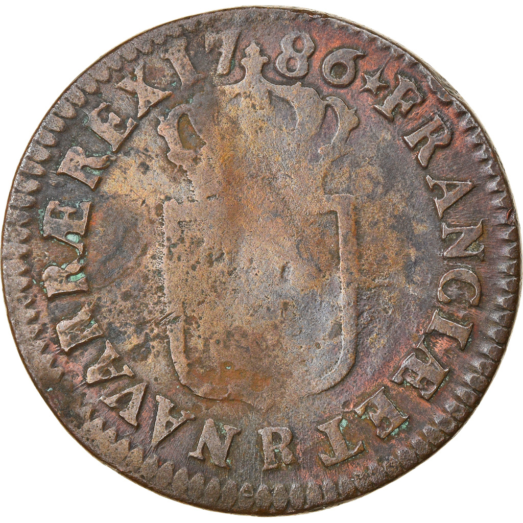Coin, France, Louis XVI, Sol à l'Ecu, 1786, Orléans, , Copper