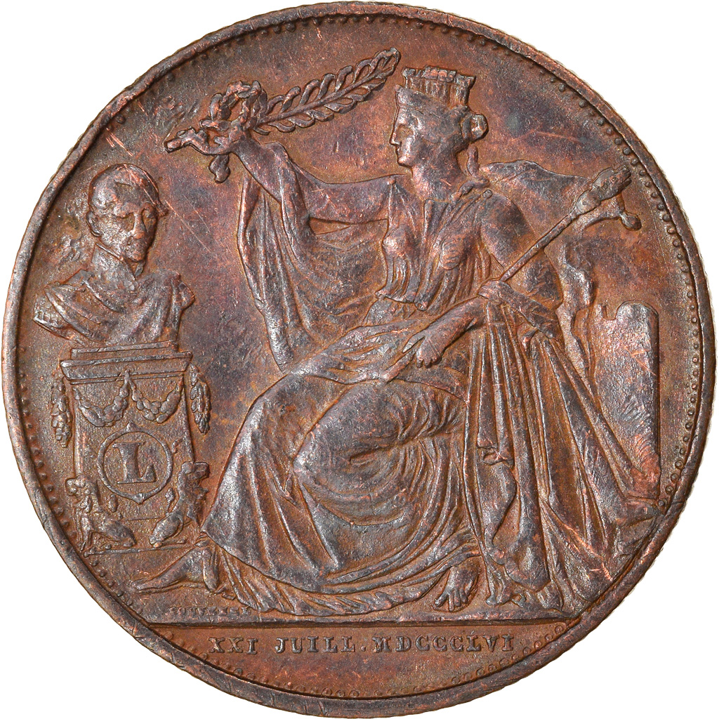 Belgium, Medal, Léopold Ier, 25ème Anniversaire de l'Inauguration du Roi