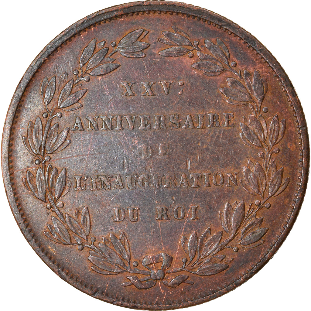 Belgium, Medal, Léopold Ier, 25ème Anniversaire de l'Inauguration du Roi