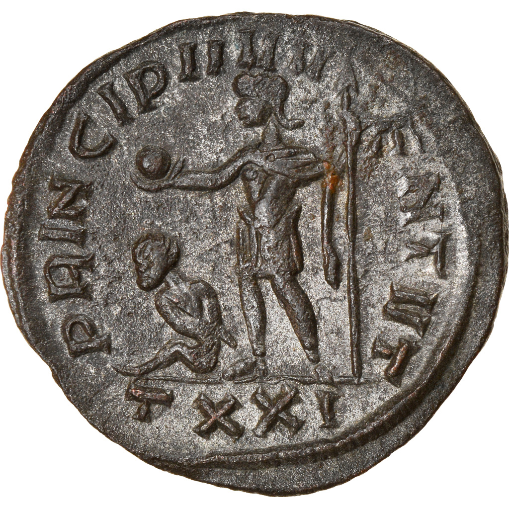 Coin, Carinus, Aurelianus, 282, Ticinum, , Billon, RIC:182c