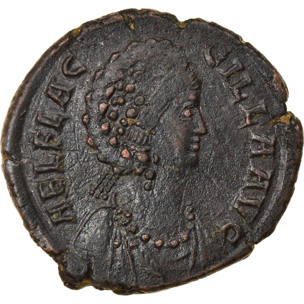 Coin, Aelia Flaccilla, Maiorina pecunia, 383, Constantinople, , Copper