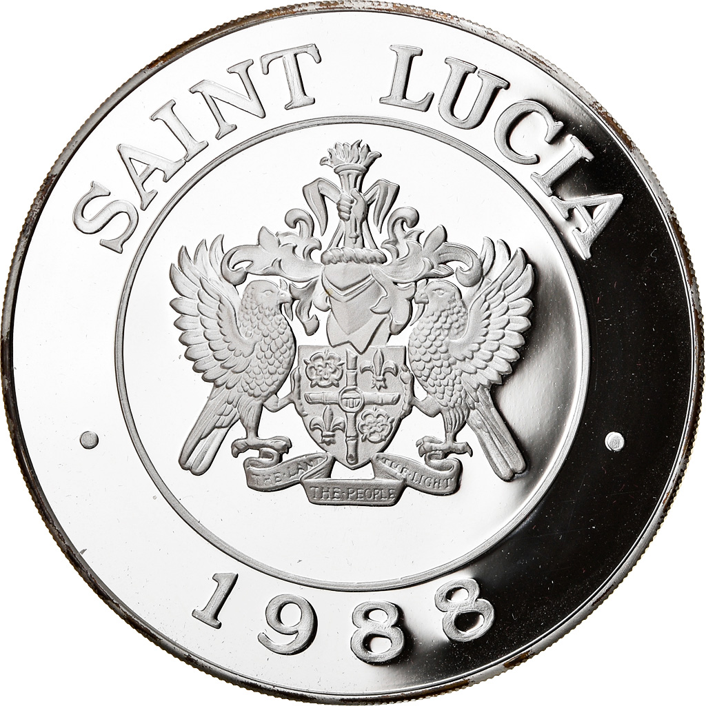 Coin, Saint Lucia, 100 Dollars, 1988, Proof, , Silver, KM:17
