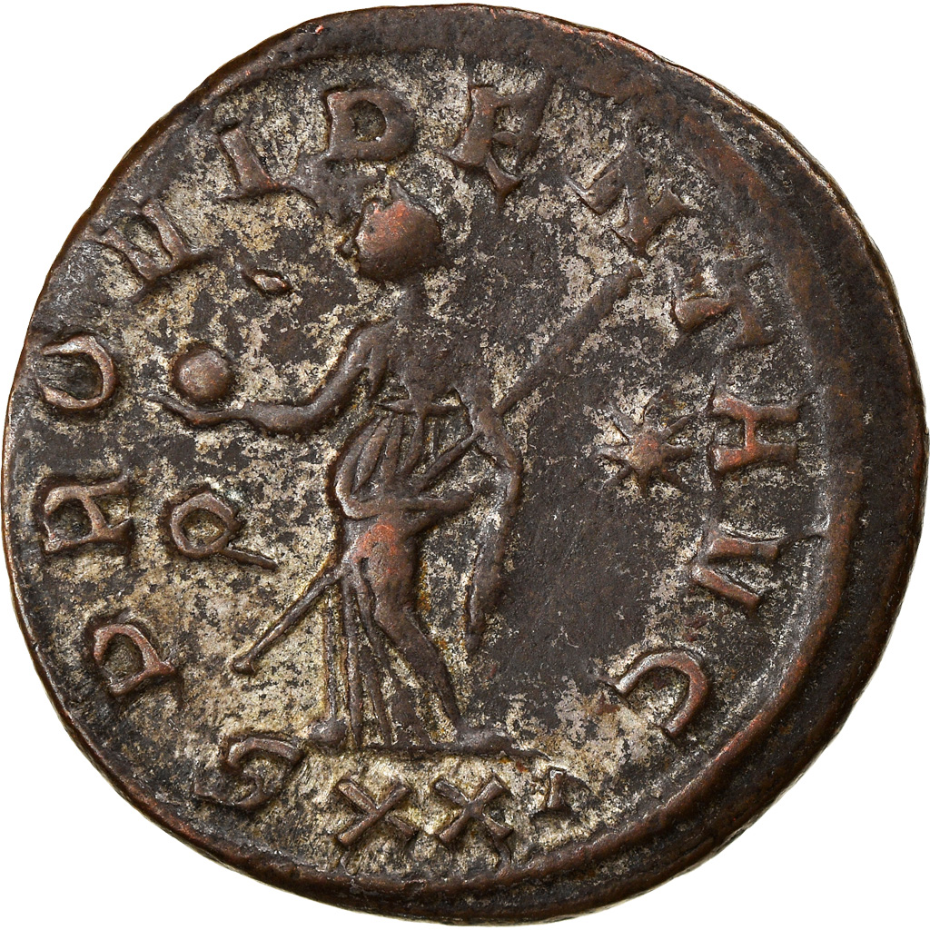 Coin, Probus, Aurelianus, 281, Ticinum, , Billon, RIC:490