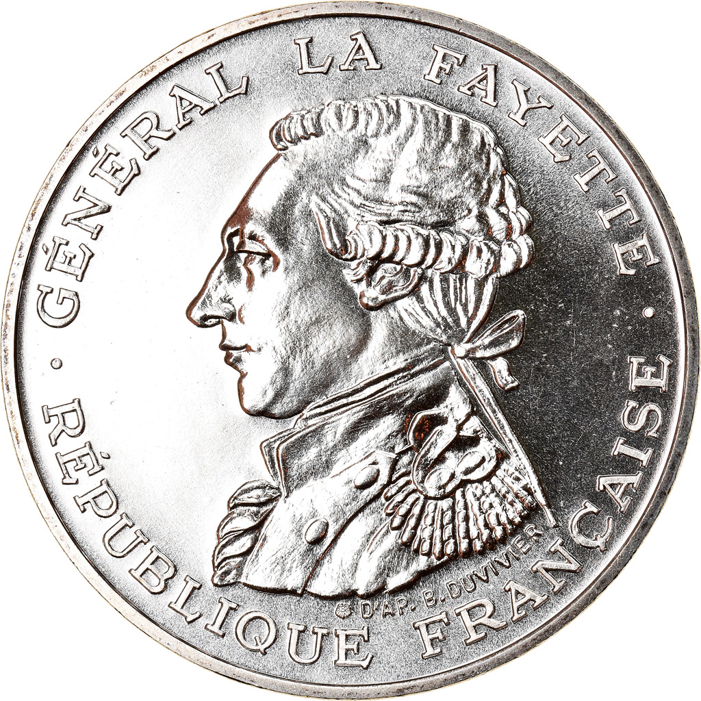 Coin, France, Lafayette, 100 Francs, 1987, , Silver, KM:962