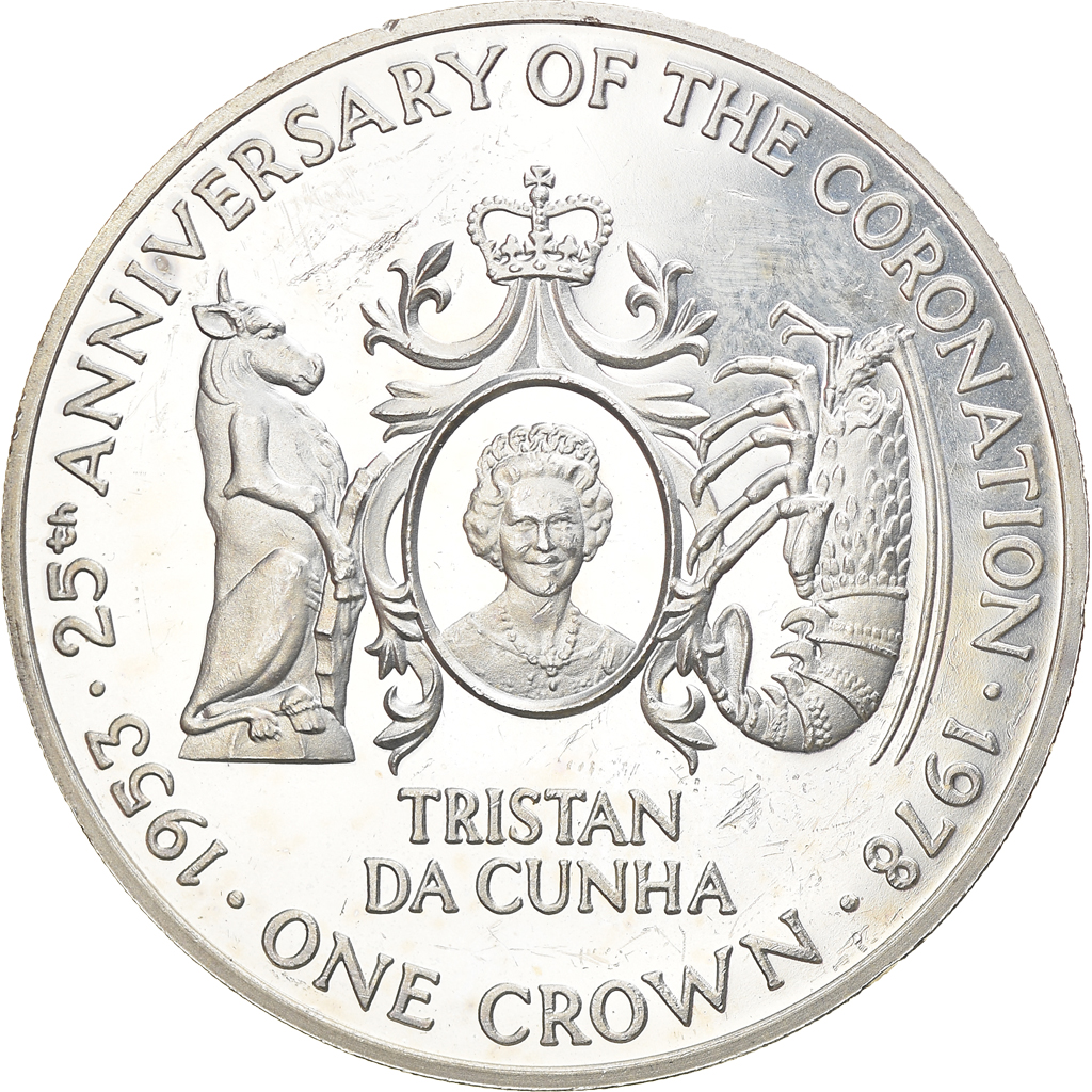 Coin, Tristan Da Cunha, Elizabeth II, Crown, 1978, Pobjoy Mint, , Silver