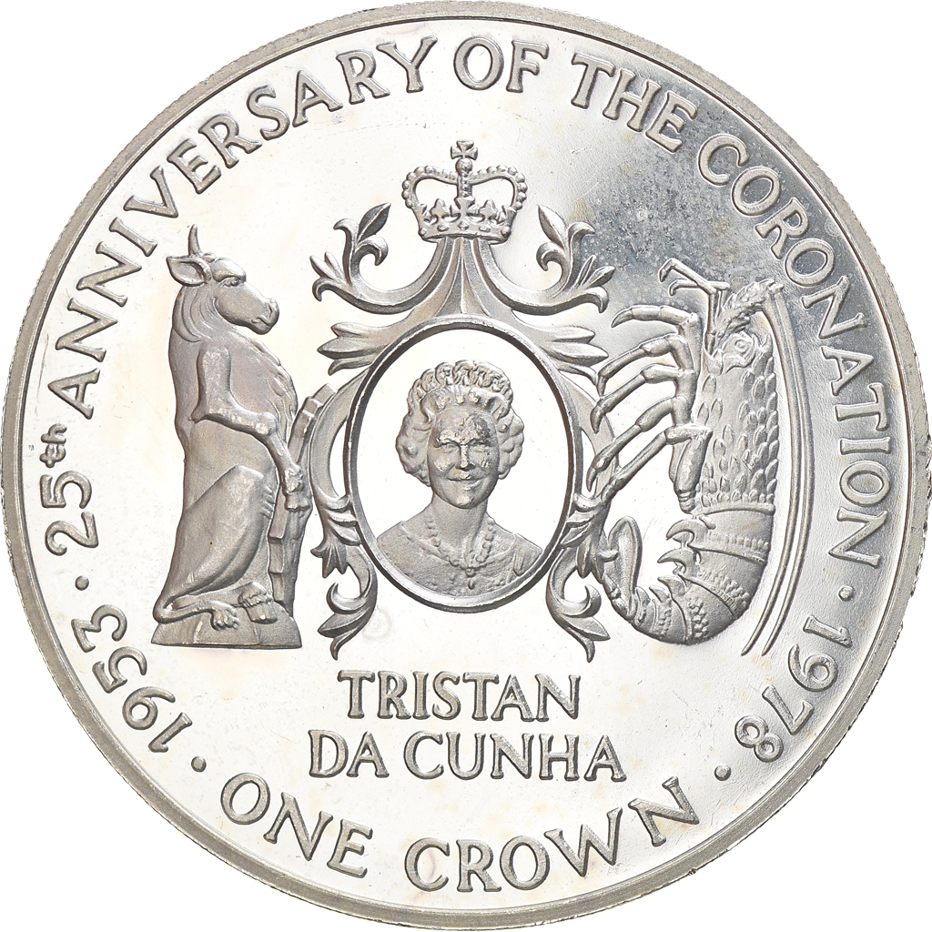 Coin, Tristan Da Cunha, Elizabeth II, Crown, 1978, Pobjoy Mint, , Silver