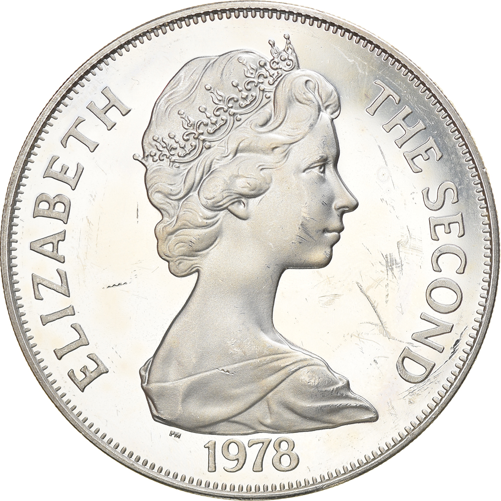 Coin, Tristan Da Cunha, Elizabeth II, Crown, 1978, Pobjoy Mint, 