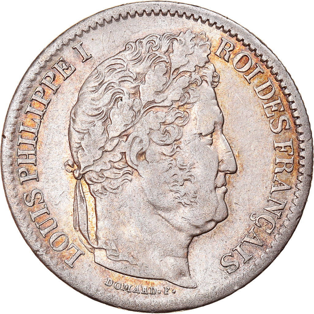 Coin, France, Louis-Philippe, 2 Francs, 1834, Nantes, EF, Silver