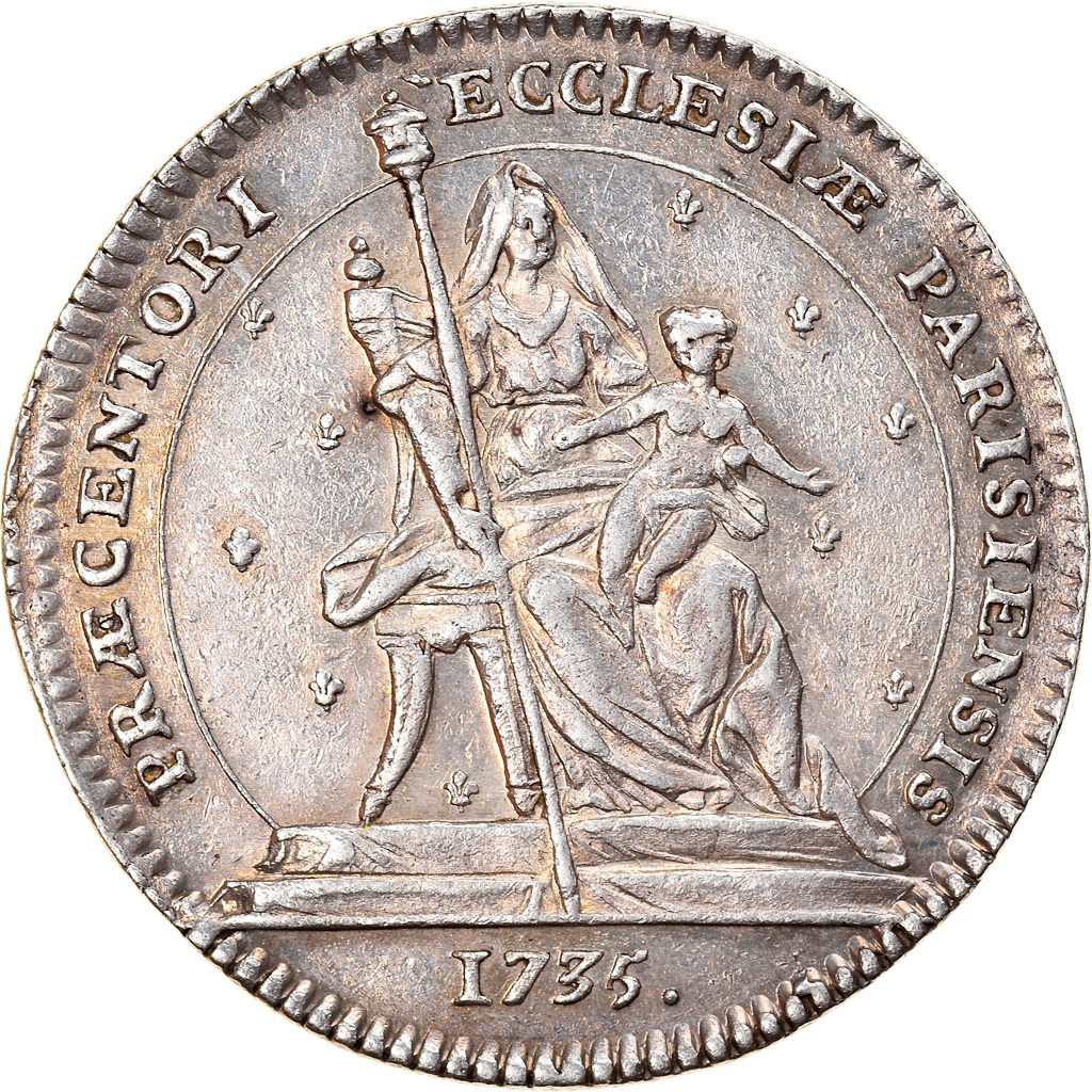 France, Token, Université de Paris, Écoles de Paris, 1735, , Silver