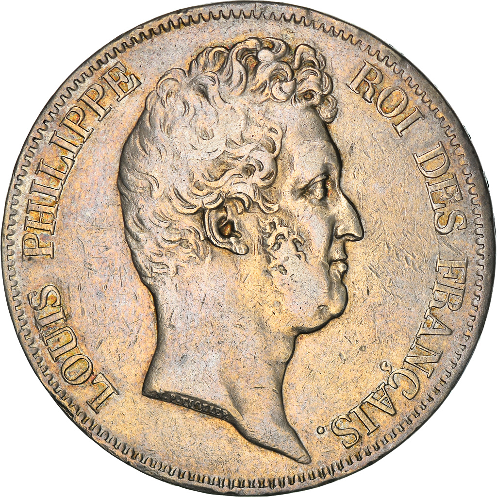 Coin, France, Louis-Philippe, 5 Francs, 1830, Lille, Tranche en creux