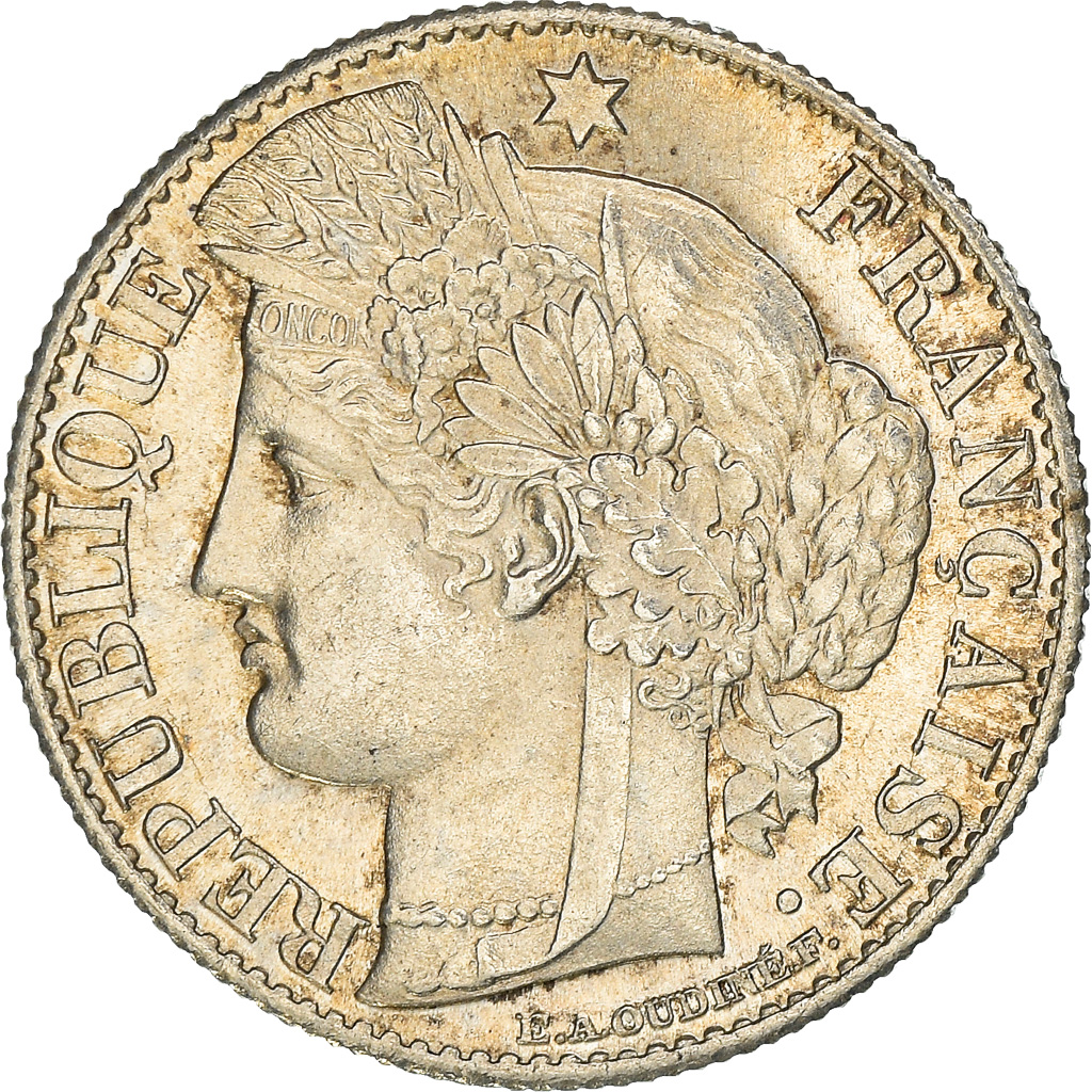 Coin, France, Cérès, 50 Centimes, 1888, Paris, , Silver, KM:834.1, Le